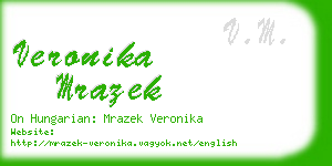 veronika mrazek business card